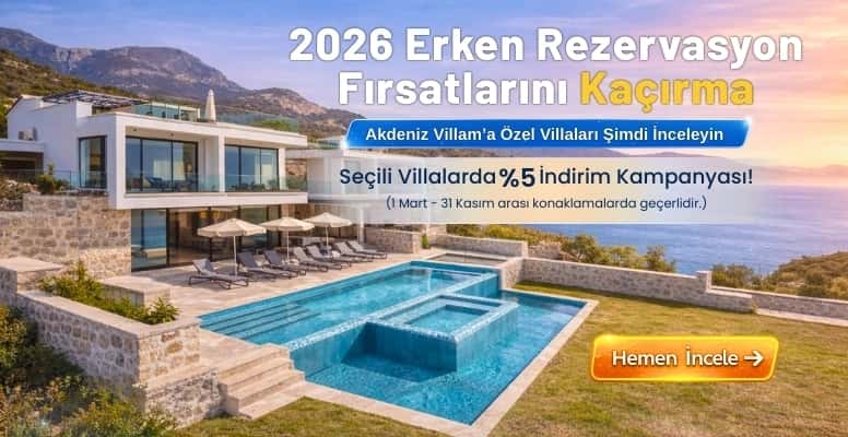 2026 Erken Rezervasyon Fırsatı 