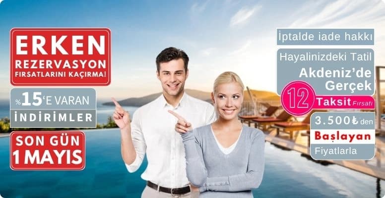 Erken rezervasyon fırsatları