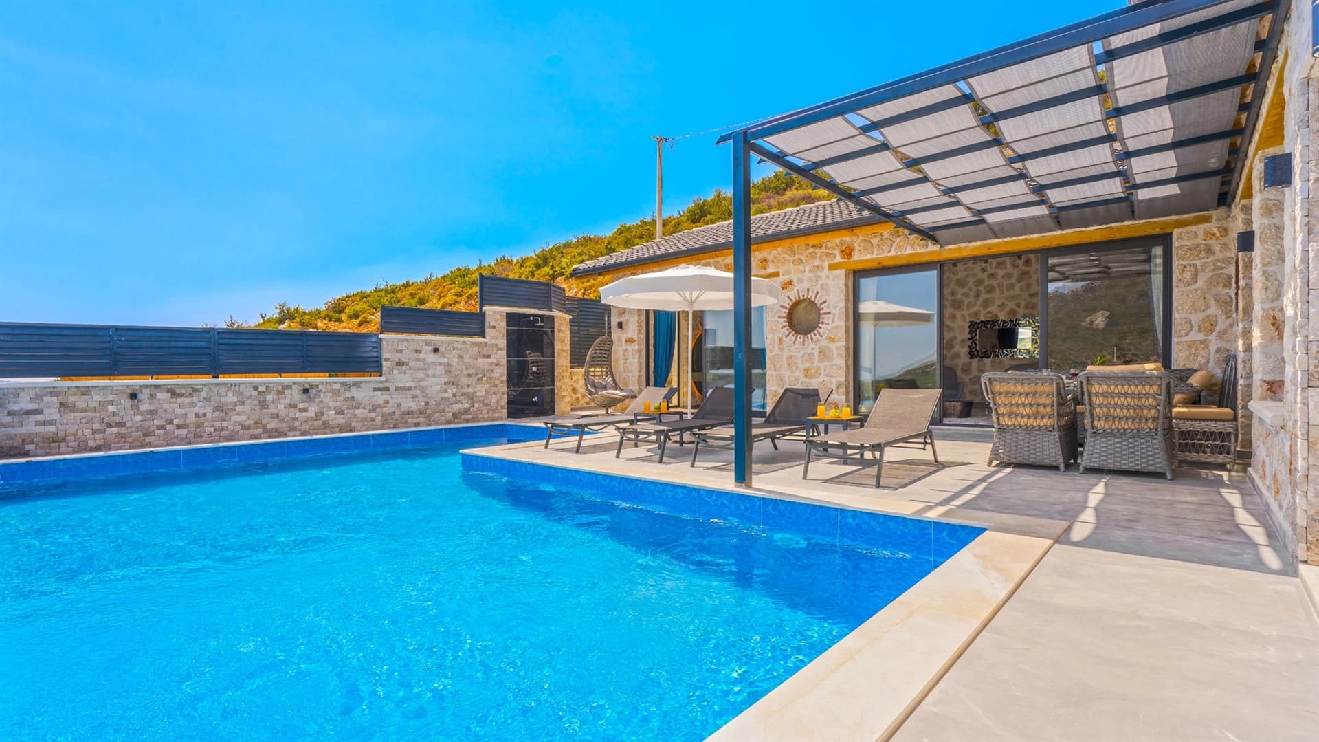 Villa Kartal Tepesi Korunaklı Havuz 30