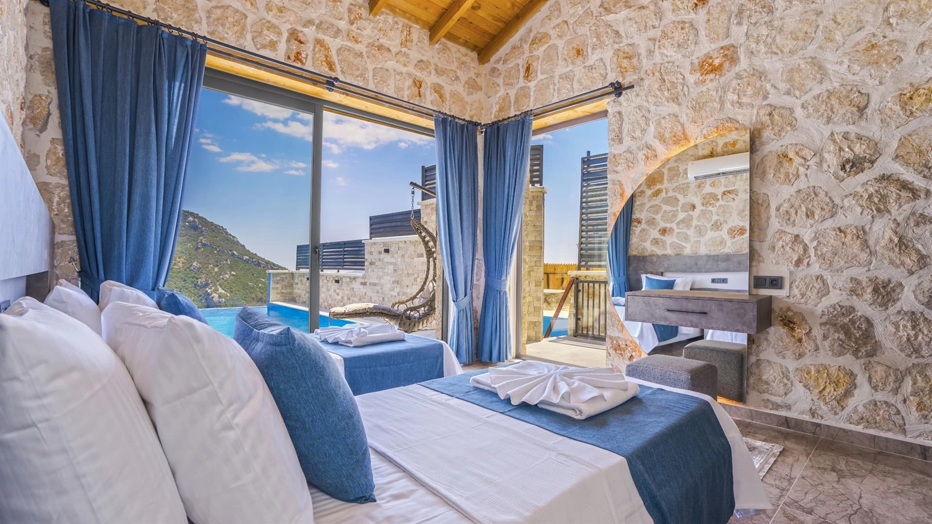 Villa Kartal Tepesi Korunaklı Havuz 74